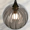 Vine Carousel Modern Chandelier with Grey and Clear Globes | Pendants by Galilee Lighting