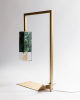 Lamp/Two GREEN, Colour Ed. Limited Edition | Table Lamp in Lamps by Formaminima. Item composed of brass and marble in contemporary style