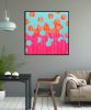Neon Pop Colors - Incl Frame | Oil And Acrylic Painting in Paintings by Ronald Hunter. Item made of canvas