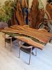 Walnut table, dining room table, epoxy dining room table | Dining Table in Tables by Brave Wood