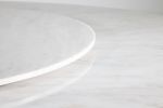 Dining Table with White Ibiza Marble top, Aragon | Tables by Costantini Design. Item composed of metal & marble