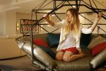 KODAMA Zome Lounger | Swing Chair in Chairs by KODAMA. Item composed of fabric and steel