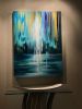 Dancing in the Rain | Oil And Acrylic Painting in Paintings by Nina K. Item composed of canvas and synthetic