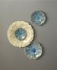 Blue Star Trio | Sculptures by Debra Steidel. Item made of cement works with contemporary & coastal style