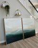 A quiet mind I and II | Oil And Acrylic Painting in Paintings by Leticia Demeuse. Item composed of canvas