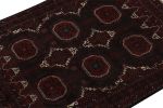Rug & Kilim's Baluch Tribal Rug in Red & Black Patterns | Area Rug in Rugs by Rug and Kilim