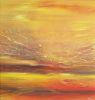 Sunset on the East | Oil And Acrylic Painting in Paintings by Kozyuk Gallery. Item composed of canvas in boho or contemporary style
