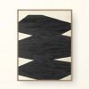 "Affirmations Black No. 1" - Set of Two | Oil And Acrylic Painting in Paintings by Nicolette Atelier. Item made of canvas with synthetic works with minimalism style