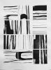 Black and White Collage Series | Mixed Media by TS ModernArt Studio | Private Residence - Manhattan Beach, CA in Manhattan Beach. Item composed of paper