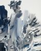 "april showers" (sold) | Oil And Acrylic Painting in Paintings by VISCERAL HOME STUDIO. Item made of canvas works with boho & minimalism style