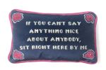 ALICE ROOSEVELT LONGWORTH sassy quote velvet toss pillow | Pillows by Mommani Threads. Item made of fabric works with traditional & transitional style