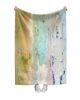 Belgian Linen Fabric Art Panel: Cherished by Dorothy Fagan | Textiles by Dorothy Fagan Fine Arts. Item made of linen works with mid century modern & contemporary style