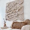 Knotted Wall Art Commission | Macrame Wall Hanging in Wall Hangings by Ranran Design by Belen Senra. Item composed of fiber in contemporary style