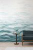 LA Colorscape Wallpaper - Seascape Mural - Turquoise | Wall Treatments by Emma Hayes. Item composed of fabric & paper