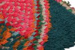 Vintage Moroccan Runner with Polychromatic Chevron Patterns | Area Rug in Rugs by Rug and Kilim