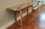 Oregon Big Leaf Figured Maple Entry Table | Console Table in Tables by SjK Design Studios. Item made of maple wood compatible with minimalism and contemporary style