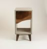 Classic | Nightstand in Storage by Curly Woods. Item made of oak wood with concrete works with mid century modern style
