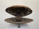 Shell with Pearl | Public Sculptures by Pedro Villalta. Item made of metal