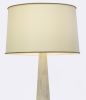 Tall Conical Floor Lamp in Bone Marquetry, Nima | Lamps by FARRAGO DESIGN INC. Item made of wood compatible with mid century modern and contemporary style