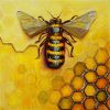 Honeycomb's Architect original oil painting | Oil And Acrylic Painting in Paintings by DaggArt. Item made of canvas