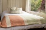 Large Lulo Orange and Green Throw | Linens & Bedding by Zuahaza by Tatiana. Item composed of cotton and fiber in boho or eclectic & maximalism style