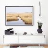 New England coastal wall art, 'Salt Marsh' landscape photo | Photography by PappasBland. Item composed of paper in contemporary or coastal style