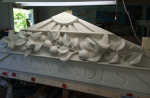Gable end detail | Sculptures by Shane Durnford Studios. Item made of wood
