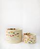 Guacamaya Tabletop Woven Basket | Storage Basket in Storage by ZUAHAZA. Item made of fiber works with boho & eclectic & maximalism style