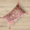 Set of 2-Handwoven Printed Cotton Cushion -40x60 cm | Pillows by Selligram. Item composed of cotton in mid century modern or japandi style