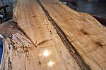 Organic Natural Live Edge Spalted Maple Table | Dining Table in Tables by Darin White | HAVA studios. Item composed of maple wood and metal