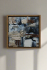 beach house ✦ SOLD | Mixed Media in Paintings by VISCERAL HOME STUDIO. Item made of maple wood with canvas works with boho & mid century modern style