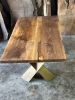Walnut Wood Dining Table - Wooden Conference Table | Tables by Tinella Collection. Item composed of walnut in boho or minimalism style