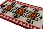 1950s Azilal Moroccan rug in Red, White and Black Tribal | Area Rug in Rugs by Rug and Kilim