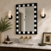 Forma Mirror | Decorative Objects by Sand & Iron. Item made of steel with glass works with mid century modern & art deco style