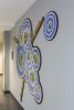 Ripples & Connections | Glasswork in Wall Treatments by Stacia Goodman Mosaics | St. Cloud State University in St. Cloud. Item composed of stone & glass