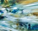 Day at the Ocean | Oil And Acrylic Painting in Paintings by Kozyuk Gallery. Item made of canvas works with boho & eclectic & maximalism style