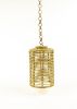 Amara Handmade Rattan Oval Hanging Lampshade | Chandeliers by Amara. Item made of wood works with boho & mid century modern style