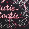 hand-embroidered needlepoint CUTIE-PATOOTIE pillow, OOAK | Pillows by Mommani Threads. Item made of wool works with contemporary style