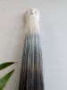 Minimal Face Tassel - blue | Macrame Wall Hanging in Wall Hangings by Kat | Home Studio. Item composed of fabric & fiber compatible with minimalism and industrial style