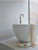Round Bath Collection | Vase in Vases & Vessels by Tina Frey | Shou Sugi Ban House in Water Mill. Item composed of ceramic