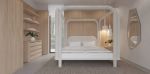 Roundish bed | Beds & Accessories by DONNA Furniture. Item composed of wood & fabric compatible with minimalism and contemporary style