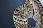 Taijitu (Yin Yang) | Wall Sculpture in Wall Hangings by Mohamad Aaqib. Item composed of wood in contemporary or mediterranean style