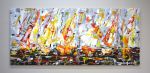 Abstract regatta 3. | Oil And Acrylic Painting in Paintings by IRYNA KASTSOVA. Item made of canvas compatible with contemporary style