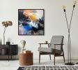 No. 5 | Oil And Acrylic Painting in Paintings by Ana Carolina Mönnaco. Item made of canvas & synthetic compatible with mid century modern and contemporary style