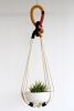 Chunky Macrame Plant Hanger, XXL Plant Holder | Plants & Landscape by Freefille. Item made of cotton works with contemporary & modern style