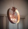 Roots in Circle Large | Pendants by Fragiskos Bitros. Item composed of copper compatible with modern style
