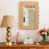 Mimi Scalloped Mirror (Large) | Decorative Objects by Hastshilp. Item composed of wood and brass