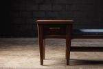 Custom entry bench | Benches & Ottomans by SHIPWAY living design. Item composed of walnut and brass