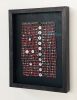 Watchband Tapestry - Red Snaps | Wall Sculpture in Wall Hangings by Rachel Leibman. Item composed of metal and synthetic