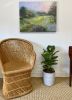 Mountain High, Valley Low | Oil And Acrylic Painting in Paintings by Julia Lawing Fine Art | Goodyear Cottage in Jekyll Island. Item composed of canvas & synthetic